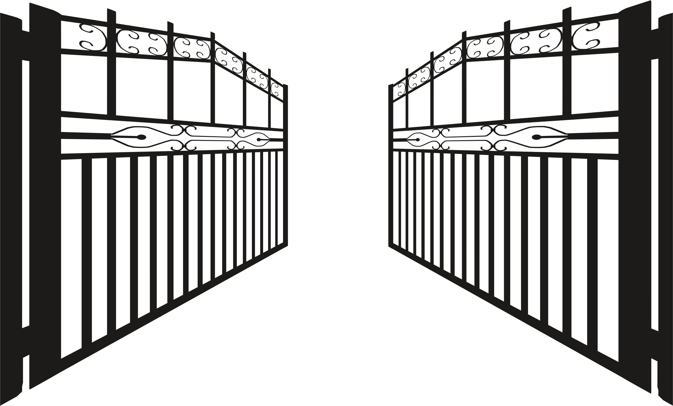 ornate gates, entrance design, decorative fencing, architectural elements, Gate PNG