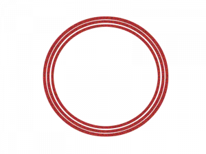 Red Circular Shape, Geometric Design, Abstract Art, Visual Element, Graphic Symbol, Red Circle PNG