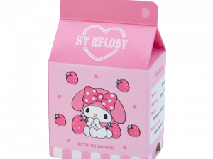 My Melody, cute character, pink packaging, kawaii design, collectible item, Sanrio PNG