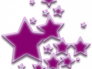 purple stars, decorative elements, celestial graphics, starry design, Y2k Star PNG