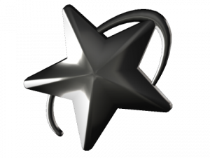 star icon, black star graphic, decorative star design, modern star symbol, Y2k Star PNG