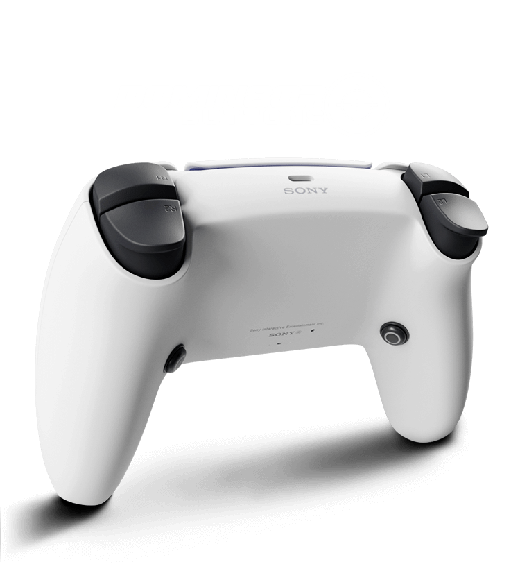 gaming controller, PlayStation accessory, dualshock design, ergonomic grip, PS5 Controller PNG