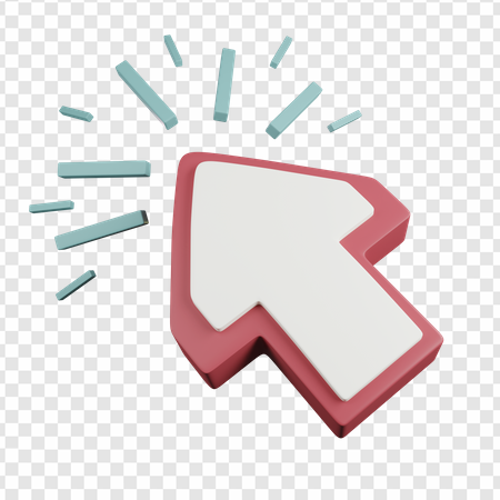 Dynamic Clickable Arrow Illustration PNG