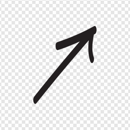 Sketch Arrow Black Vector Design PNG