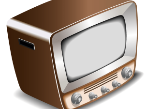 Classic CRT Television Set Artwork PNG