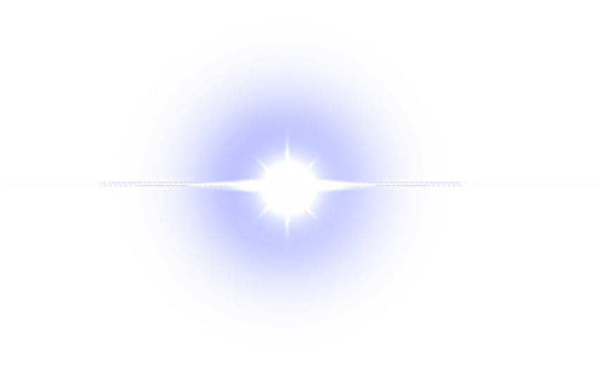 bright star, blue glow, radiant light, cosmic energy, Lens Flare PNG