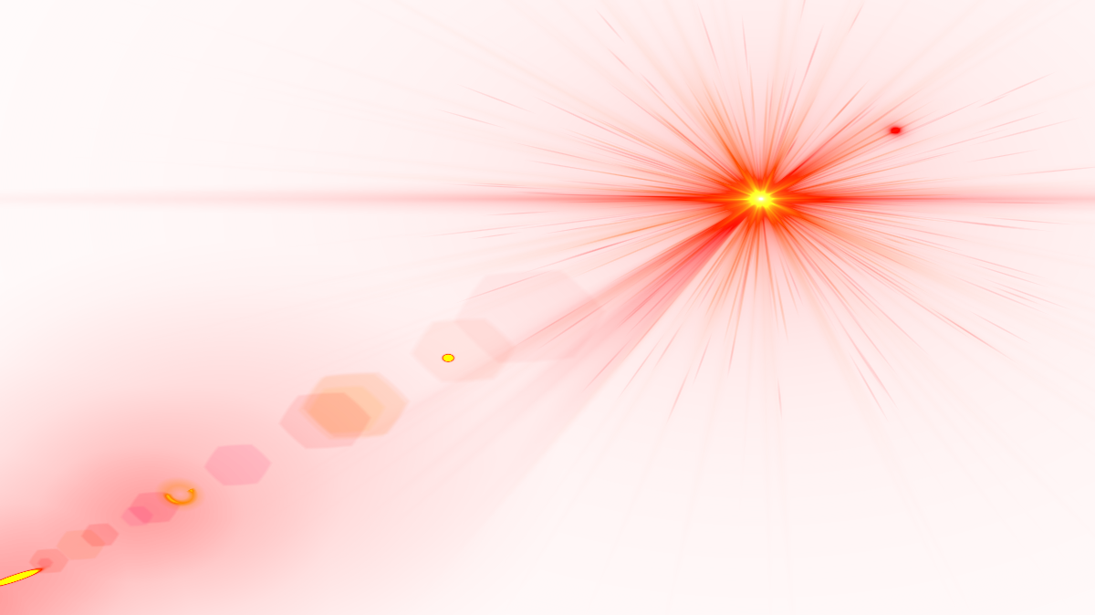 red light burst, radiant rays, vibrant background, glowing sunburst, Lens Flare PNG