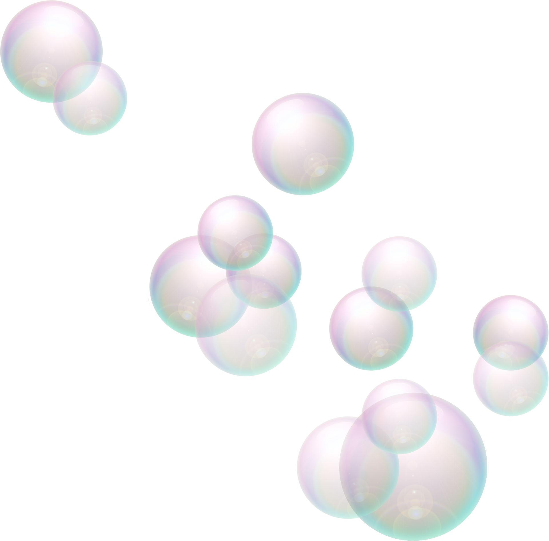 Coloured Bubbles Png