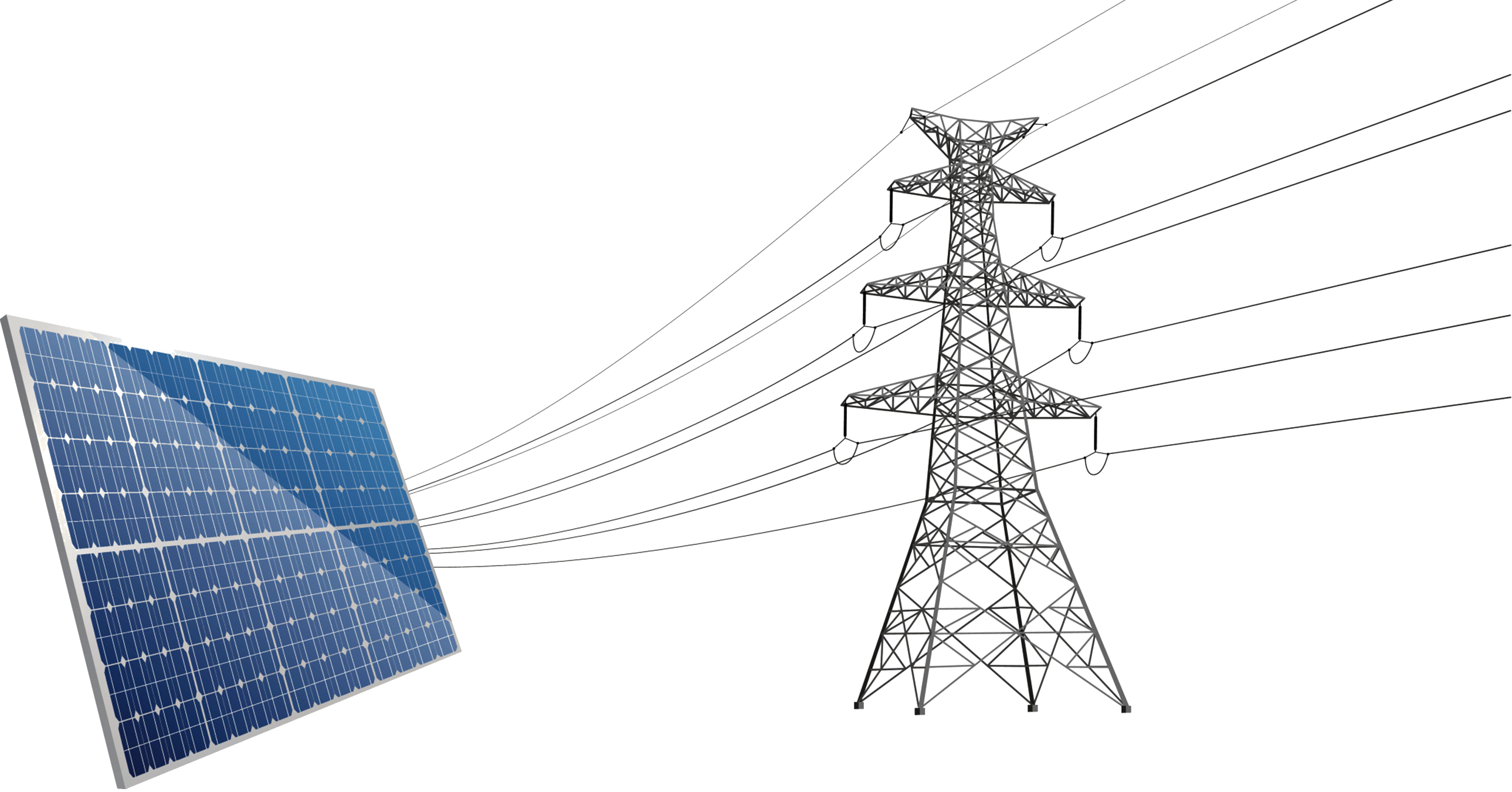 solar energy, power transmission, renewable resources, electricity generation, Solar Panel PNG