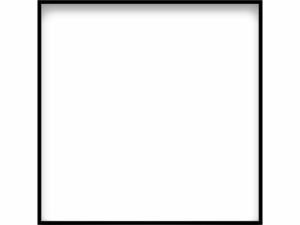 black frame, empty picture frame, minimalist design, wall decor, Square Frame PNG