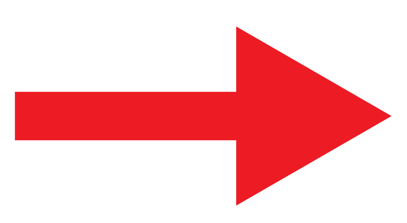 red arrow, direction indicator, navigation symbol, pointing right, Arrow PNG