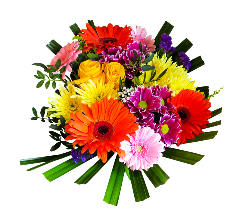 colorful bouquet, fresh flowers, floral arrangement, vibrant petals, Flower Bouquet PNG