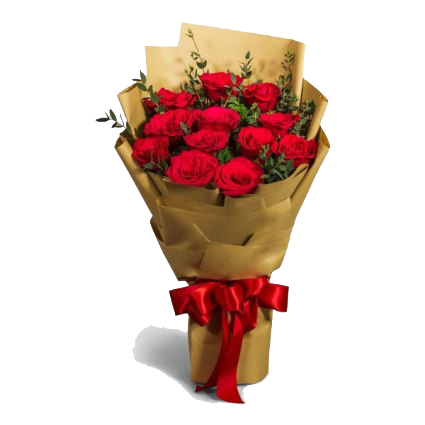 red roses bouquet, floral arrangement, gift flowers, romantic gesture, Flower Bouquet PNG