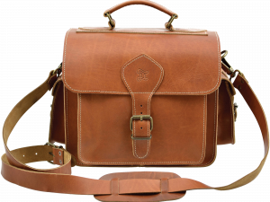 leather bag, messenger bag, vintage style, adjustable strap, Leather Bag PNG