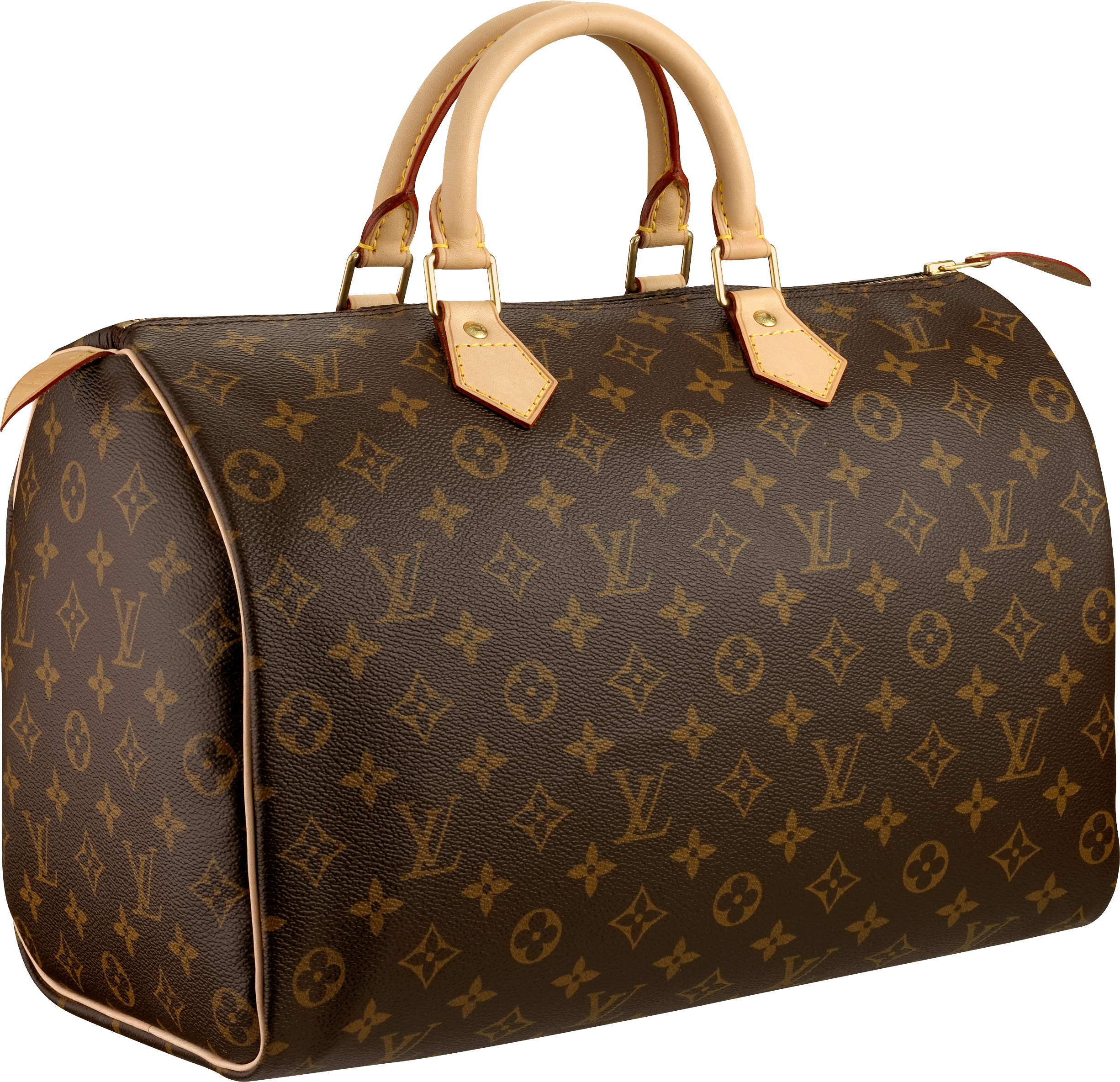 luxury handbag, designer tote, monogrammed bag, high-end fashion accessory, Leather Bag PNG