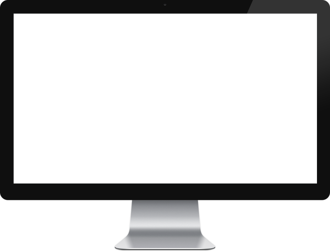 desktop computer, modern monitor, sleek design, digital display, Computer Monitor PNG