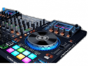 DJ controller, digital mixer, music production equipment, performance tools, DJ PNG