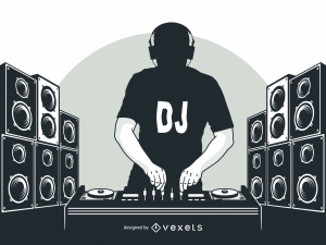 DJ, music mixer, audio equipment, nightlife entertainment, DJ PNG