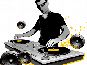 DJ, turntable, music mixing, sound equipment, nightlife, party entertainment, audio engineer, DJ PNG