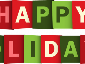 holiday greeting, festive decorations, seasonal celebration, joyful wishes, Happy Holidays PNG