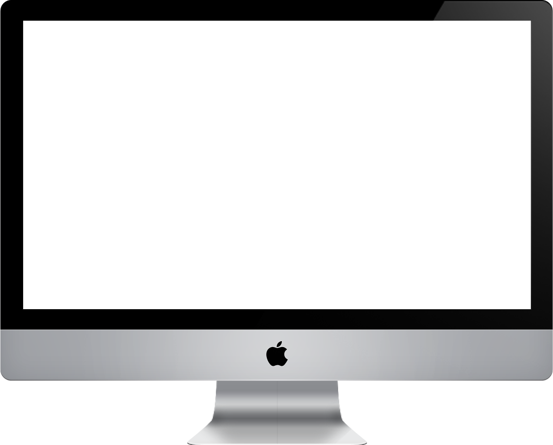 Apple iMac, desktop computer, sleek design, all-in-one device, Computer Monitor PNG