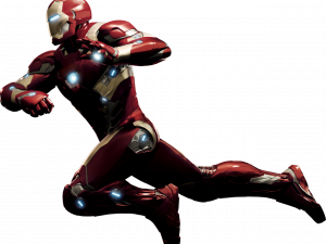 Iron Man, superhero character, Marvel Comics, armored suit, action pose, comic book hero, flying hero, Marvel PNG