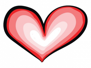 heart symbol, love icon, affection graphic png, romantic design