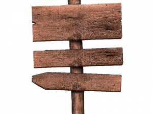 wooden signpost, directional signage, rustic wayfinding, blank signboard, Wooden Sign PNG