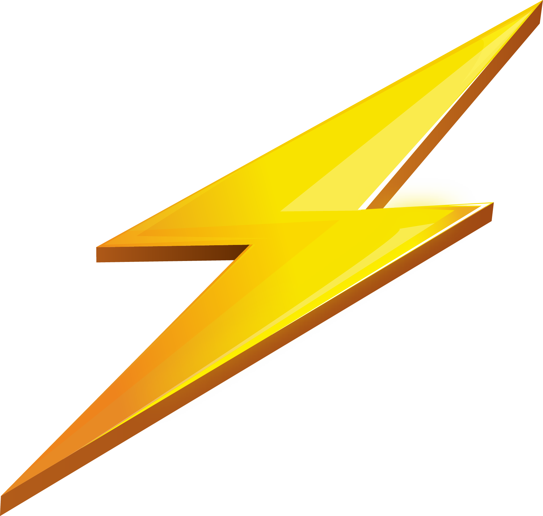 Yellow Thunder PNG Free Image