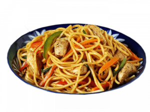 pasta dish, chicken noodles, stir-fried vegetables, Asian cuisine, Noodles PNG