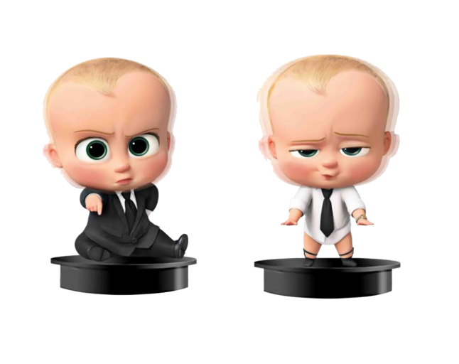 baby figurines, animated characters, Boss Baby toys, collectible dolls, The Boss Baby PNG