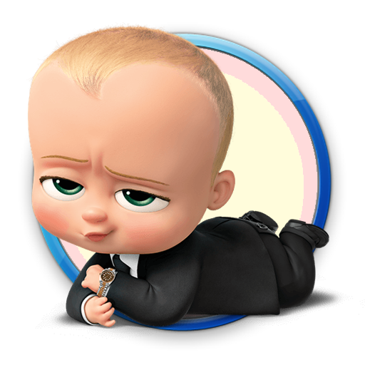 baby in suit, animated character, corporate baby, humorous illustration, The Boss Baby PNG