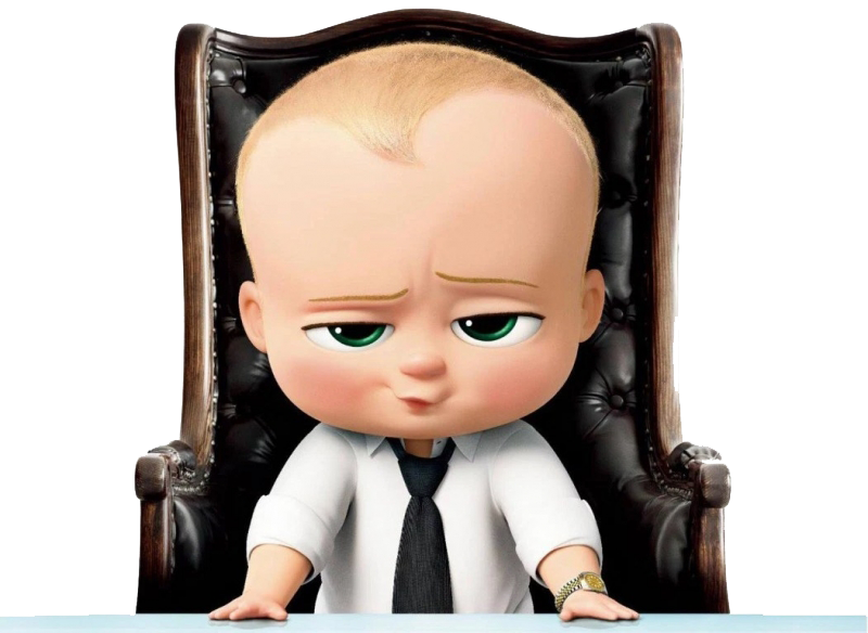 baby in suit, animated character, business baby, humorous illustration, The Boss Baby PNG