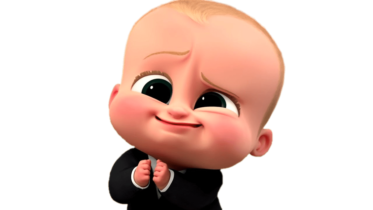 animated baby, business baby character, cute cartoon infant, playful toddler, The Boss Baby PNG