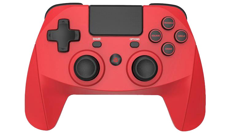 red Game controller, handheld device, gaming accessory PNG