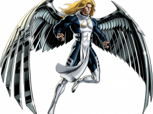 superhero, angelic figure, comic book character, fantasy illustration, X-Men PNG