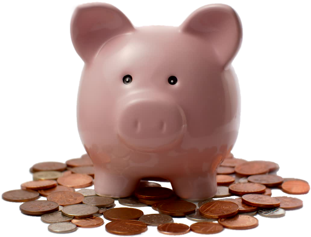 Coins Piggy Bank PNG File