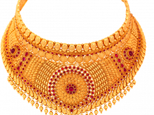 gold necklace, traditional jewelry, ornate design, statement piece, Gold Jewellery PNG