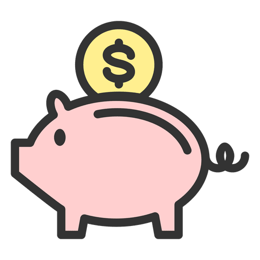 Vector Piggy Bank PNG Picture