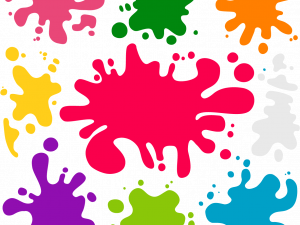 color splashes, paint blobs, vibrant stains, artistic shapes, Stain PNG