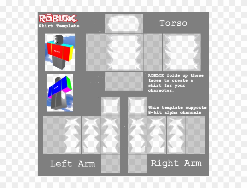 Clear Roblox Shirt Template