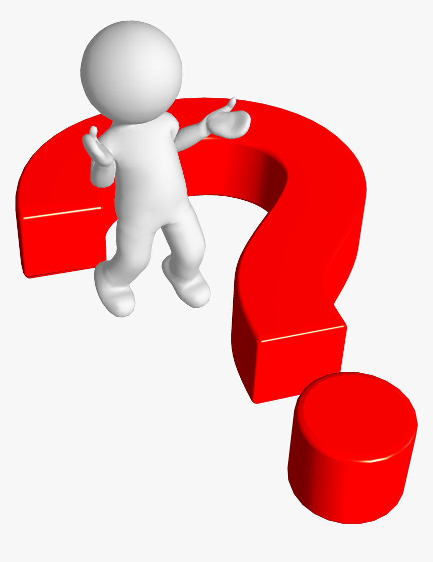 Guy Clipart Question  Mark  3d Man  Question  Gif HD Png 