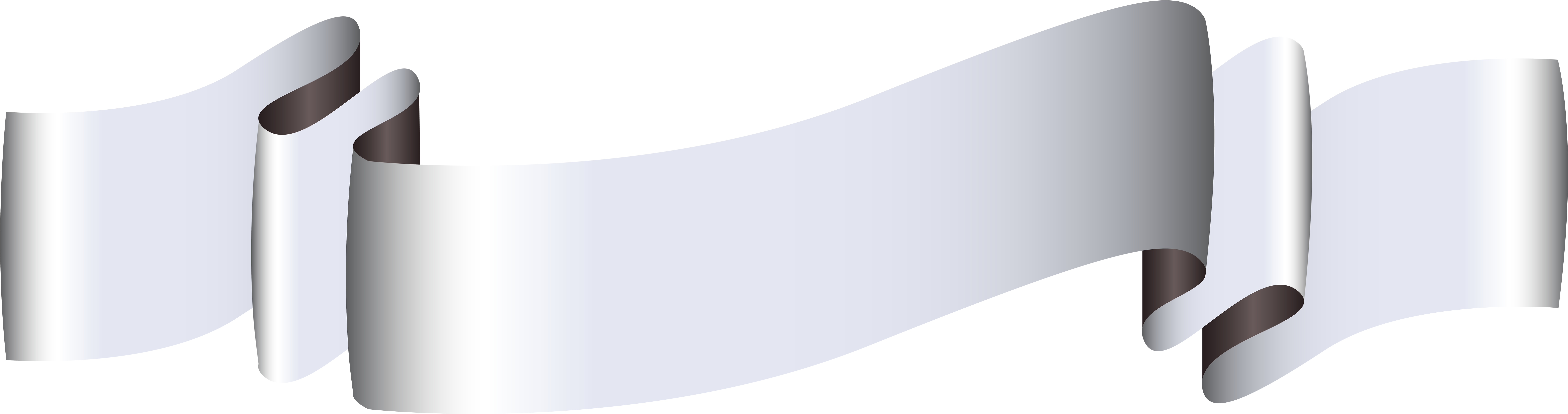 Silver Ribbon Png