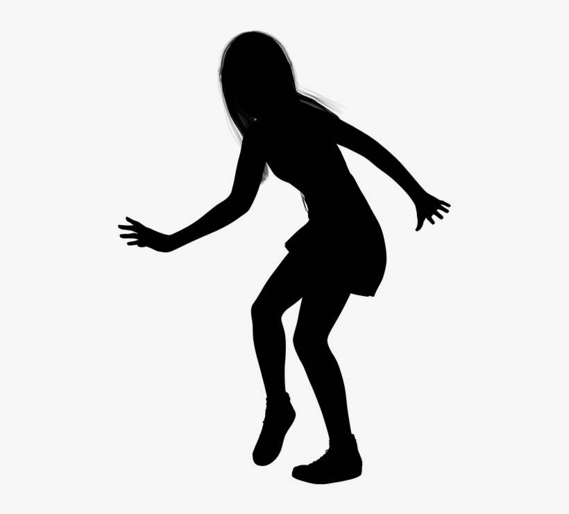 Teenage Girl Silhouette Clip Art