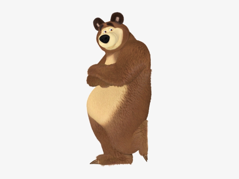 Masha Bear Png - Masha And The Bear Bear Png - 229x534 PNG Download ...