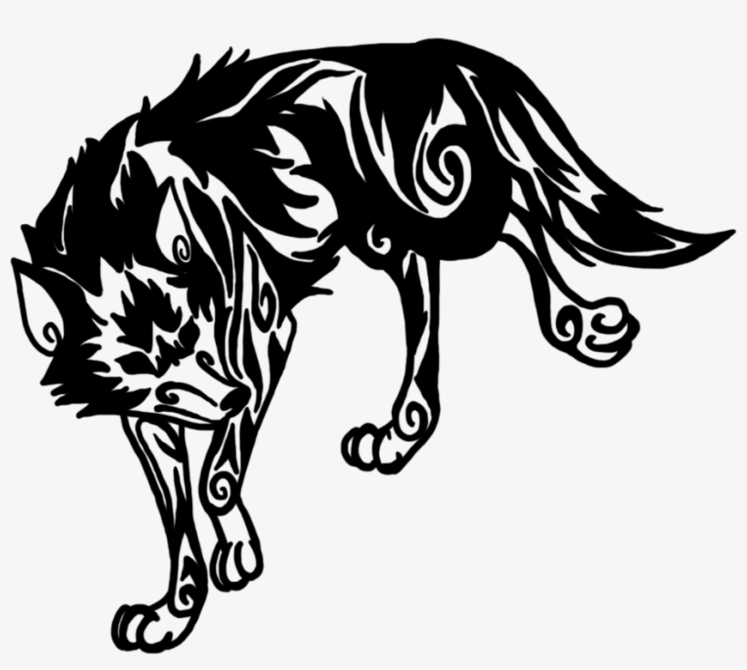 Tribal Wolf 1 By Chos N One-d6bdk2s - Tribal Wolf Transparent ...