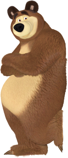 Download Masha Bear Png - Masha And The Bear Bear Png - Full Size PNG ...