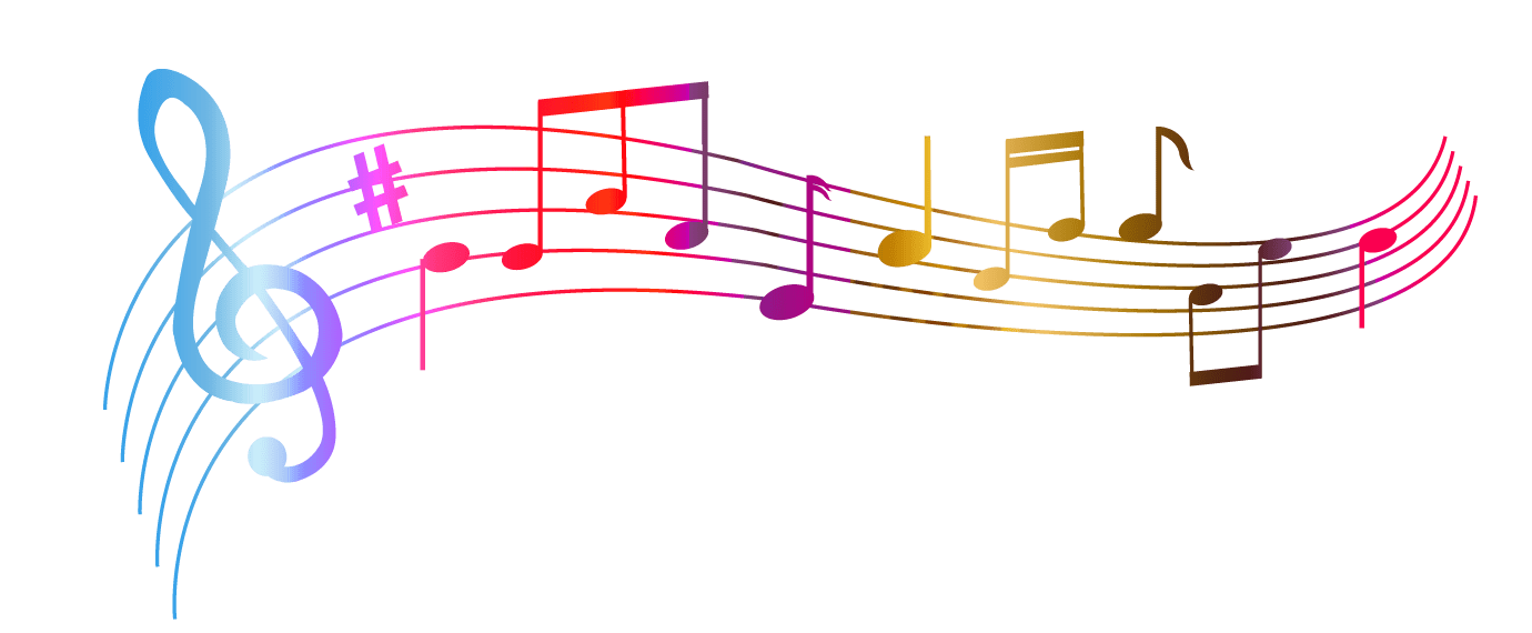 Colored Music Notes, Musical Symbols, Note Patterns PNG