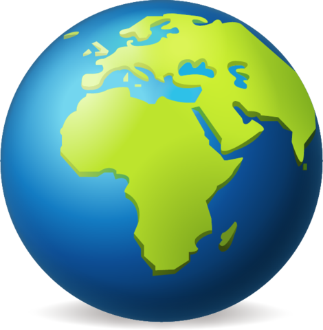 Globe Icon, World Map, Global Symbol PNG Image