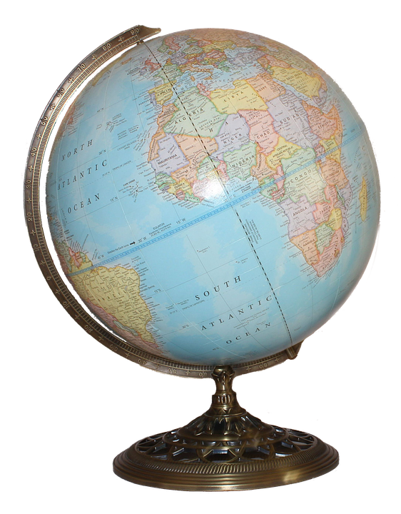 Globe Icon, Earth Symbol, World Map Free PNG